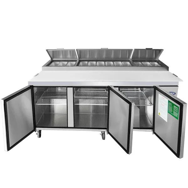 Atosa MPF8203GR | 93" Refrigerated Pizza Prep Table