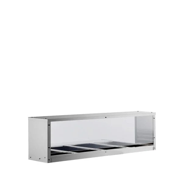 Atosa MROS-4ST | Cook Rite | Overshelf/Sneezeguard | for (4) Well Steam Table 18/201 Stainless Steel