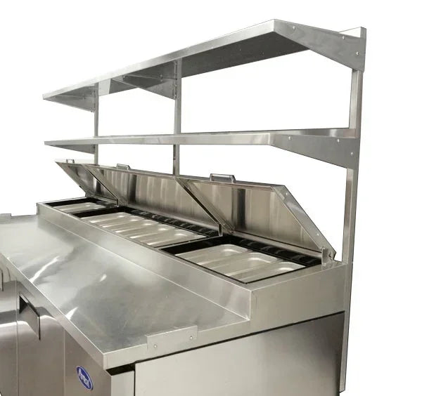 Atosa MROS-67P | 67" Stainless Steel Overshelf  Pizza Prep Table