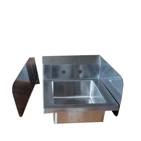 Atosa MRS-HS-14SP | Mixrite | Side Splash | 14 in Hand Sinks | 18/304 Stainless Steel Pair