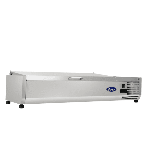 Atosa MSCT-48-10 Refrigerated Prep Station Countertop Dimensions 50-1/8 in W x 15-9/16 in D