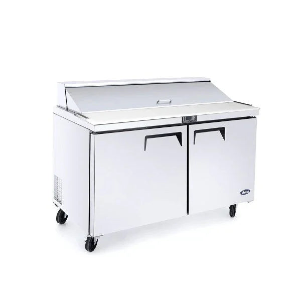 Atosa MSF8302GR | 48" 2-Door Refrigerated Standard Top Sandwich Prep Table