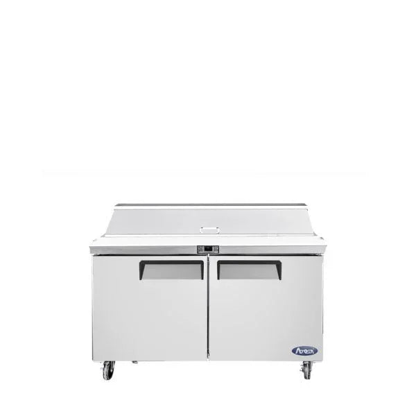 Atosa MSF8302GR | 48" 2-Door Refrigerated Standard Top Sandwich Prep Table
