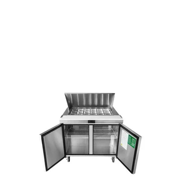 Atosa MSF8306GR | 48" 2-Door Refrigerated Mega Top Sandwich Prep Table