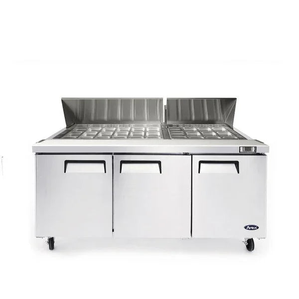 Atosa MSF8308GR | 72" Refrigerated Mega Top Sandwich Prep Table  Foodservice Equipment