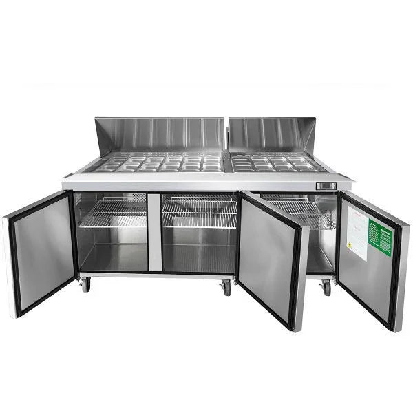 Atosa MSF8308GR | 72" Refrigerated Mega Top Sandwich Prep Table  Foodservice Equipment