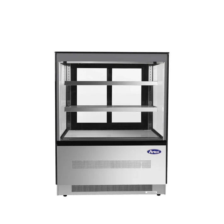 Atosa RDCS-35 | 35" Square Glass Floor Display Case  10.9 Cu. Ft.
