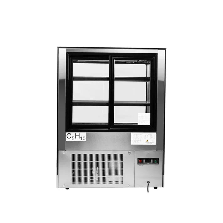 Atosa RDCS-35 | 35" Square Glass Floor Display Case  10.9 Cu. Ft.