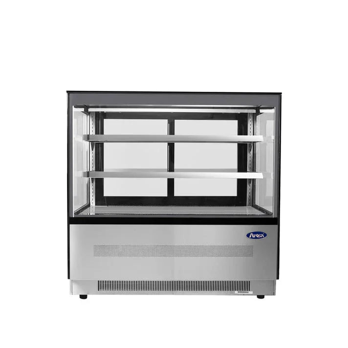 Atosa RDCS-48 | 47" Square Glass Floor Refrigerated Square Display Case  15.1 Cu. Ft.