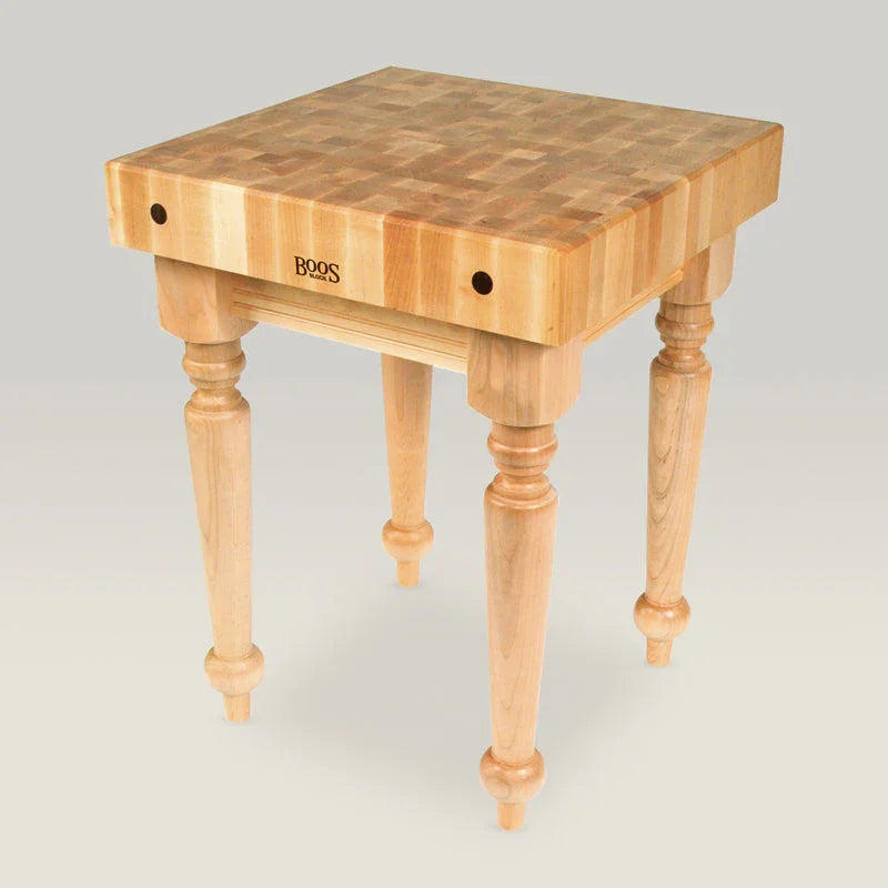 John Boos Saratoga Farm Maple Butcher Block with 4" Thick Top, 30" x 24" x 32" | SARB2-M
