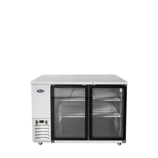 Atosa SBB48GGRAUS1 | 48" 2-Glass Door Back Bar Cooler  11.5 Cu. Ft.