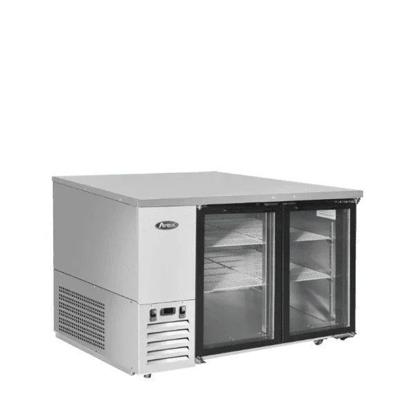Atosa SBB48GGRAUS1 | 48" 2-Glass Door Back Bar Cooler  11.5 Cu. Ft.