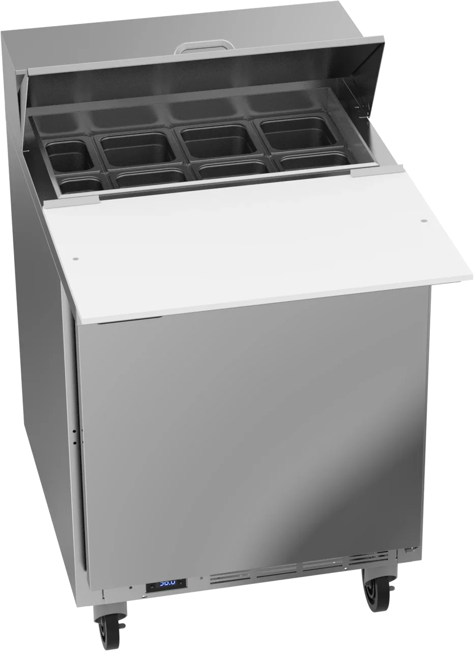 Beverage Air 27" One Door Sandwich Prep Table with 10" Removable Cutting Board | SPE27HC