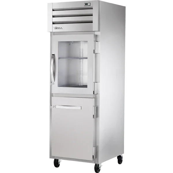 True STA1R-1HG/1HS-HC | SPEC SERIES® | 28" 1-Glass Half Door 1-Solid Half Door Reach-In Refrigerator