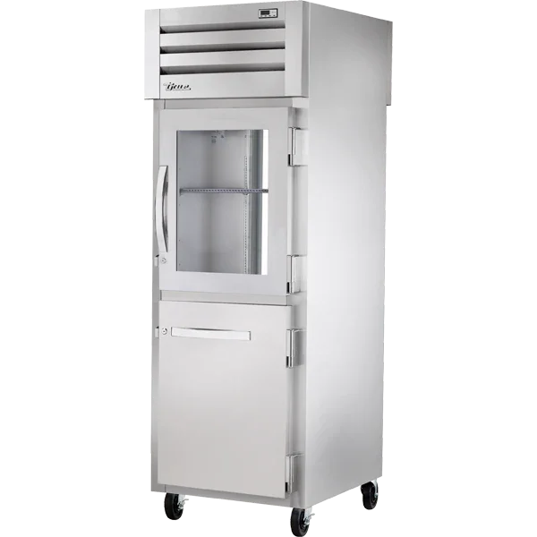 True STG1RPT-1HG/1HS-1G-HC | SPEC SERIES® | 28" Pass-Thru Refrigerator w/ Glass Rear Door