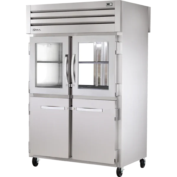 True STR2RPT-2HG/2HS-2G-HC | SPEC SERIES® | 53" Pass-Thru Refrigerator w/ Glass Doors