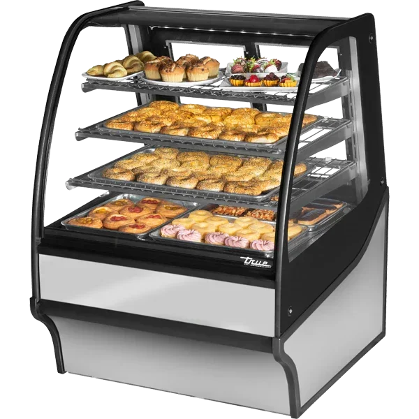 True TDM-DC-36-GE/GE-S-S | 36" Dry Glass Merchandiser Display Case