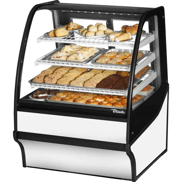True TDM-DC-36-GE/GE-W-W | 36" Glass End Dry Merchandiser Display Case