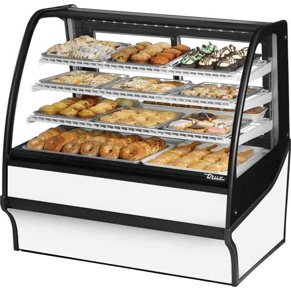 True TDM-DC-48-GE/GE-W-W | 48" End Dry Glass Merchandiser Display Case