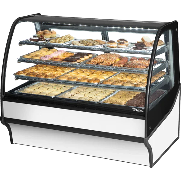 True TDM-DC-59-GE/GE-S-W | 59" Glass End Dry Merchandiser Display Case