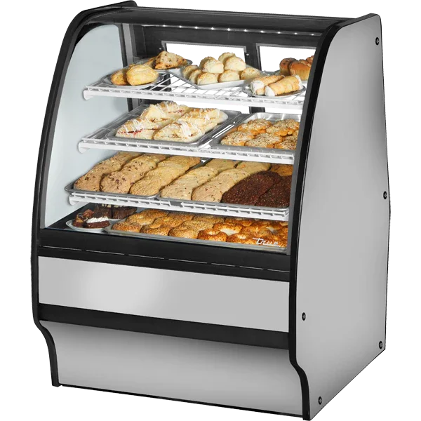 True TGM-DC-36-SC/SC-S-W | 36" Glass Merchandiser Display Case | 14.1 cu. ft.