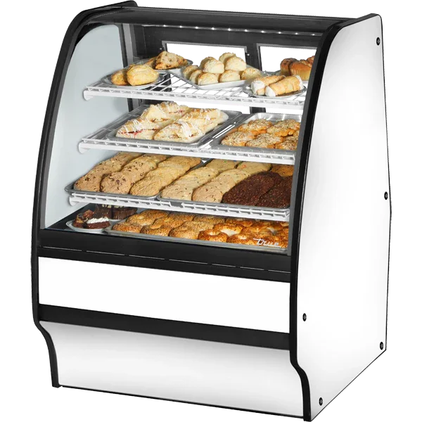 True TGM-DC-36-SC/SC-W-W | 36" White Solid End Display Case  14.1 cu. ft.