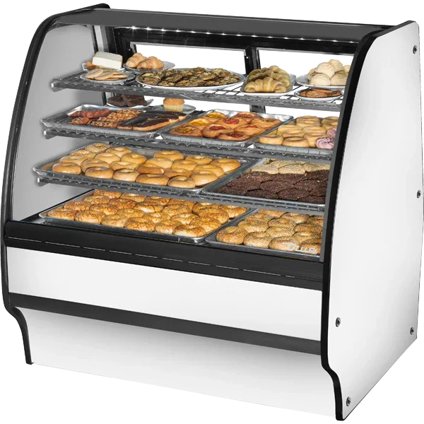 True TGM-DC-48-SC/SC-S-W | 48" Dry Glass Merchandiser Display Case | 19.1 cu. ft.