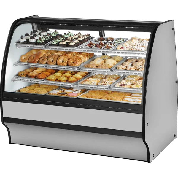 True TGM-DC-59-SC/SC-S-W | 59" Dry Glass Merchandiser Display Case