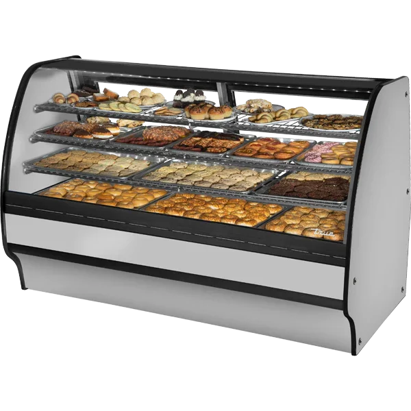 True TGM-DC-77-SC/SC-S-S | 77" Dry Glass Merchandiser Display Case | 31.3 cu. ft.