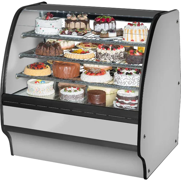 True TGM-R-48-SC/SC-S-S | 48" Refrigerated Glass Merchandiser Display Case