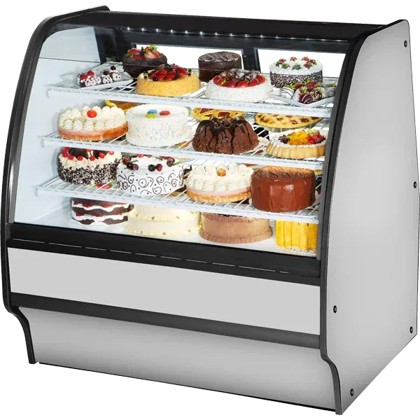 True TGM-R-48-SC/SC-S-W | 48" Refrigerated Glass Merchandiser Display Case