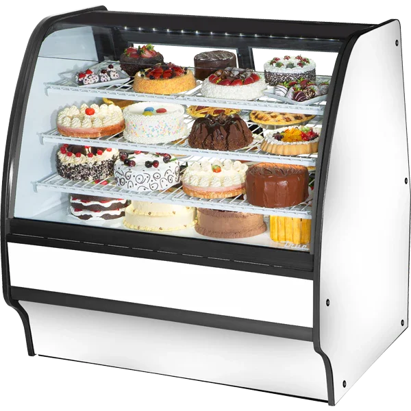 True TGM-R-48-SC/SC-W-W | 48" Refrigerated Glass Merchandiser Display Case