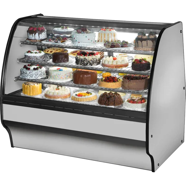 True TGM-R-59-SC/SC-S-S | 59" Refrigerated Glass Merchandiser Display Case