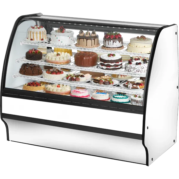 True TGM-R-59-SC/SC-W-W | 59" Refrigerated Glass Merchandiser Display Case | 21.7 cu. ft.