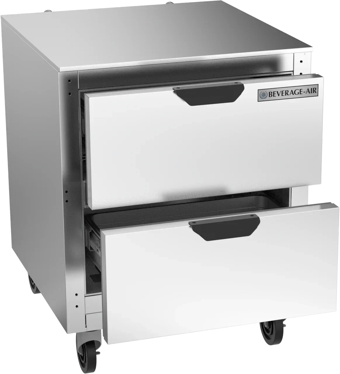 Beverage Air 27" Undercounter Two Drawer Refrigerator, 6.13 cu. ft. | UCRD27AHC-2