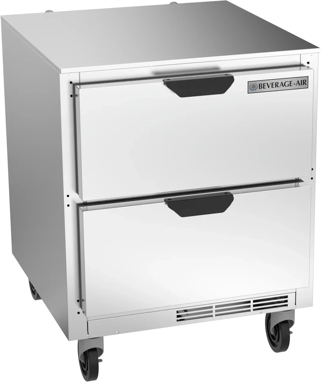 Beverage Air 27" Undercounter Two Drawer Refrigerator, 6.13 cu. ft. | UCRD27AHC-2