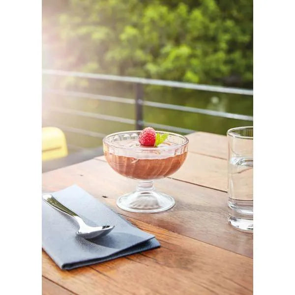 Arcoroc Desserts 7 oz Optic Swirl Dessert Glass (24/Case) | V7429