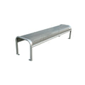 Valles Backless Bench Silver