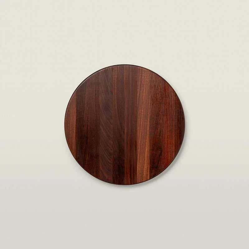 John Boos Reversible Walnut Round Cutting Board, 18" x 1.5" | WAL-R18