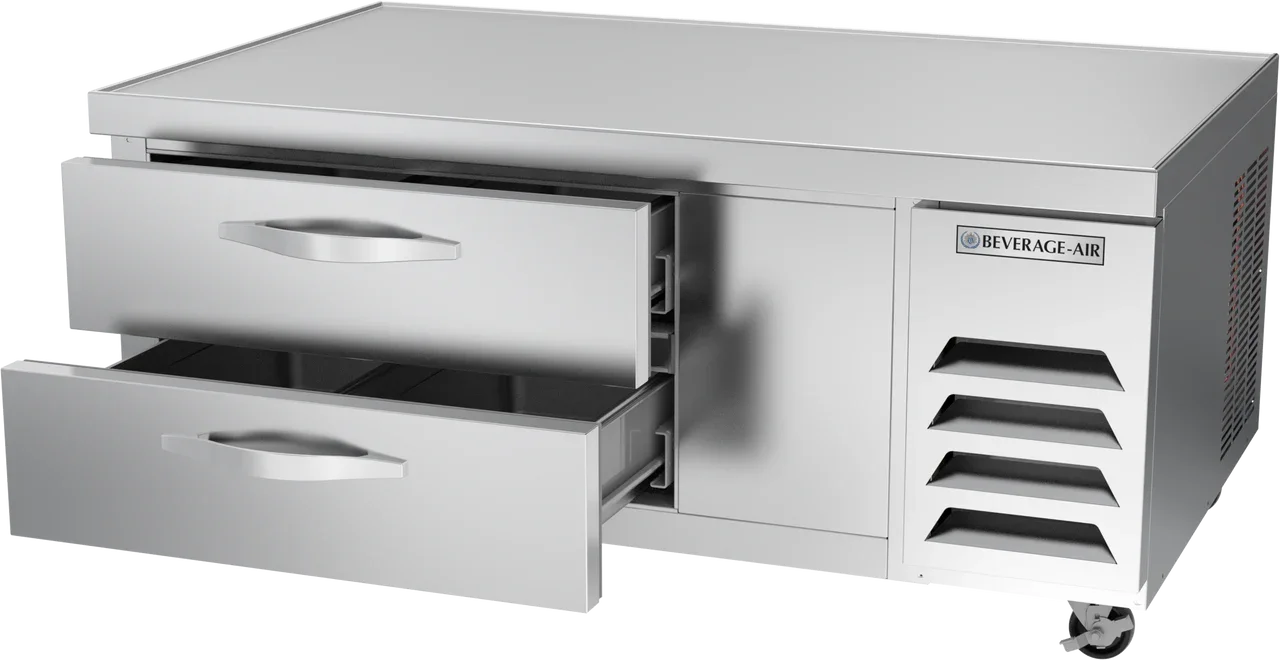 Beverage Air 52" Two Drawer Chef Base Refrigerator, 8.06 cu. ft. | WTRCS52HC