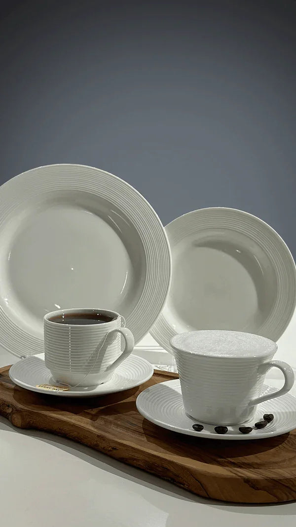 William Fine Bone BCSR.30.22 Cup, 7-3/4 oz., embossed, stackable, china, Solar Fine Bone