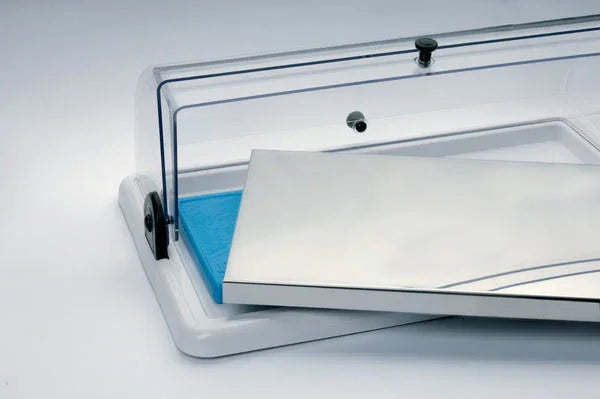 Abert Thermal Rectangular Cheese Dish with Transparent Roll-Top Lid | V760554R01