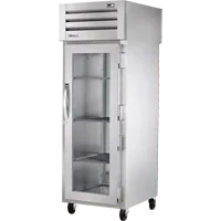 TRUE SPEC SERIES® 28" 1-Glass Door Pass-Thru Refrigerator w/ Stainless Steel Exterior & Interior, Top Mounted, 25.3 cu. ft. | STR1RPT-1G-1S-HC