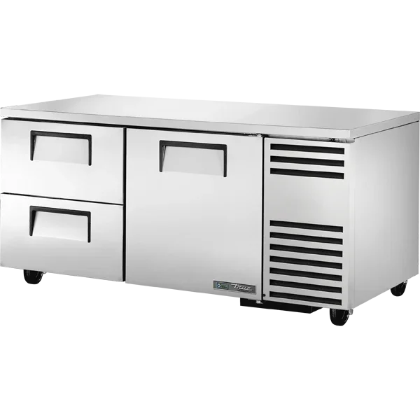 TRUE 67" 1-Solid Door 2-Drawer Deep Undercounter Refrigerator, 20.6 cu. ft. | TUC-67D-2-HC