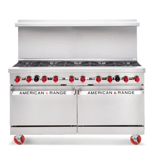 AMERICAN RANGE AR-24G-6B 60-Inch Gas Restaurant Range with 24-Inch Griddle