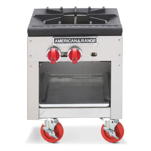 AMERICAN RANGE ARSP-18 gas stock pot range with 3-ring burner and manual control
