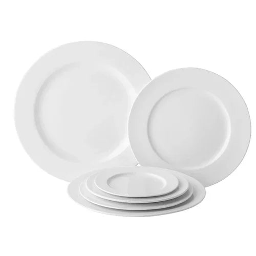 Anton Black ABZ03010 Winged Plate 10-1/4 inches Porcelain Microwave Safe