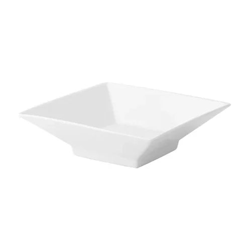 Anton Black ABZ03038 Trumpet Bowl 5 oz Square Porcelain Footed Dish