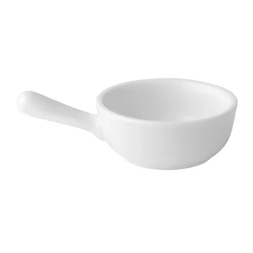 Anton Black ABZ03207 Mini Sauce Boat 2 oz Round Porcelain for Microwave Use