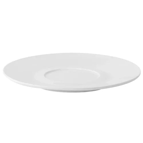 Anton Black ABZ03295 Saucer, 4-3/4 inch porcelain, round, microwave safe